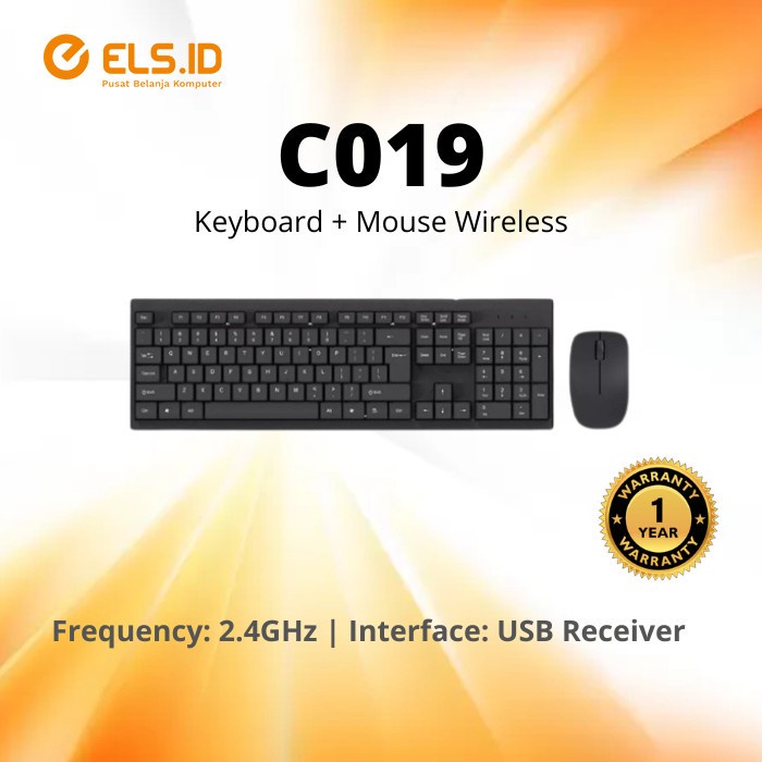 Jual Mikuso C019 Bundle Keyboard + Mouse Wireless | Shopee Indonesia
