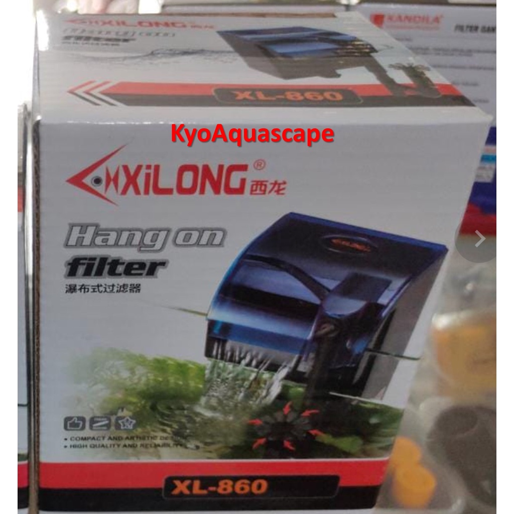 Jual XILONG Filter gantung HANG ON XL 860 Aquarium Aquascape 5W 450L/H