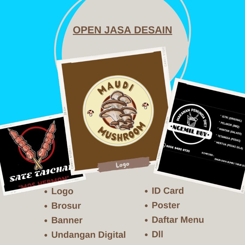 Jual Desain Logo Desain Undang Digital Desain Banner Desain Id Card Desain Kemasan Brosur 9606