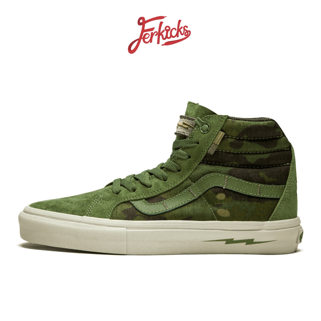 Vans sk8 on sale hi army green