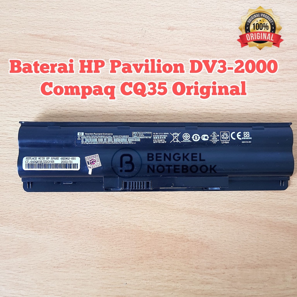 Batteria 5200mAh Per HP Pavilion Dv3-2000, Dv3-2100, Presario CQ35 – 10.8V, LiPo, 6 Celle, Nuova