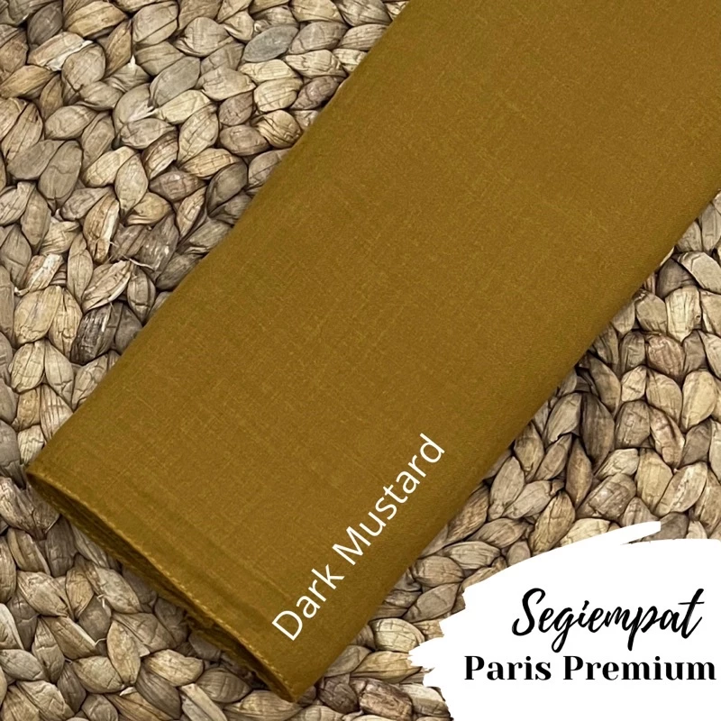 Paris Premium Hijab Voal Lembut Mustard 110x110cm