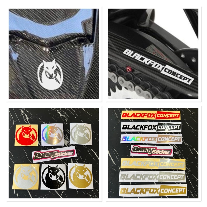 Jual STICKER BLACKFOX CONCEPT STICKER MOTOR STICKER MOBIL CUTTING ...