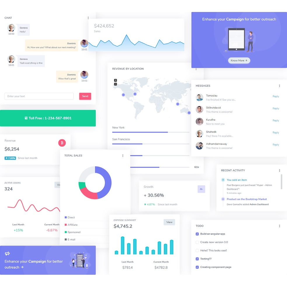 Jual Bootstrap 5 - Hyper v5.1 Web UI Kit & Admin Dashboard HTML ...