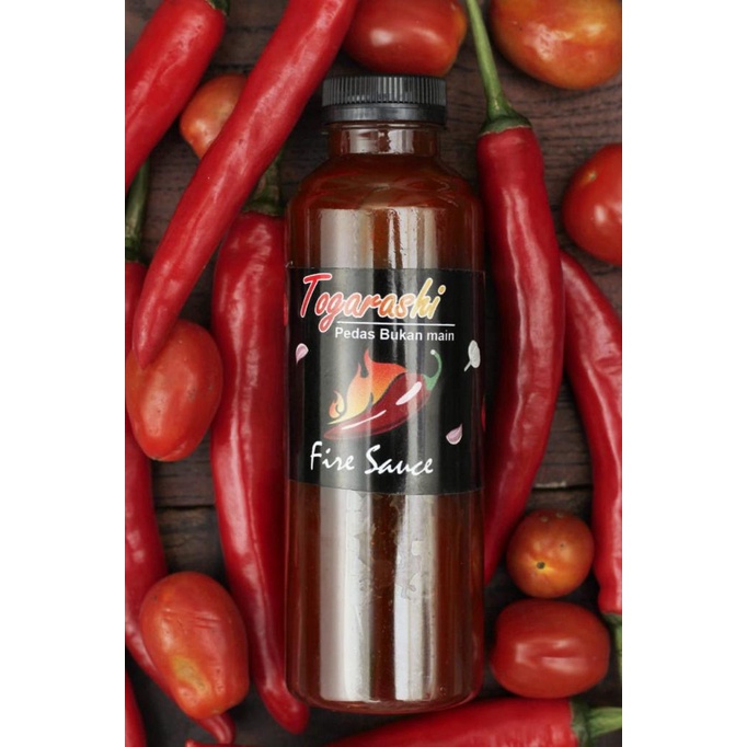 Jual togarashi fire sauce 250 ML level 1-5 saus bbq ala Richeese ...