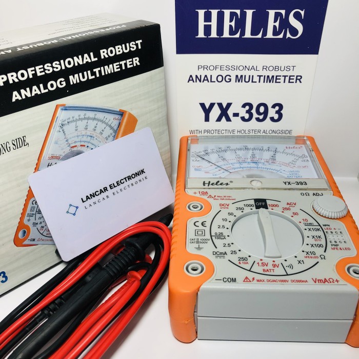 Jual Listrik Multitester Multimeter Avometer Analog Heles Yx-393 ...