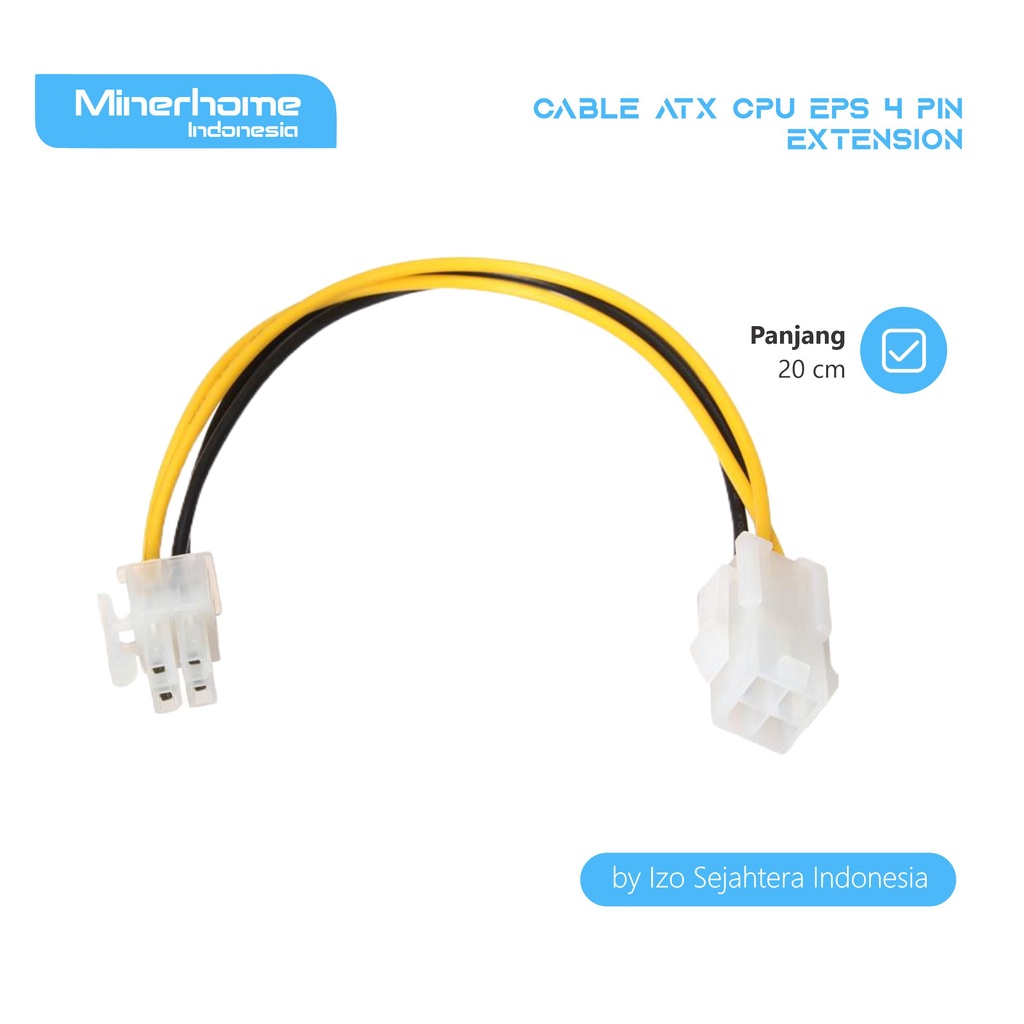 Jual Kabel Perpanjangan CPU EPS 4pin | Shopee Indonesia