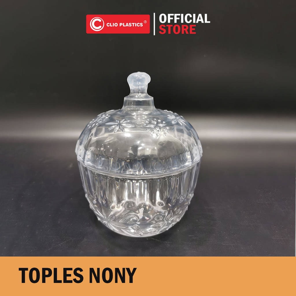 Jual Dus Toples Plastik Nony Bening Clio Plastics Toples Untuk Menyimpan Kue Kering Permen