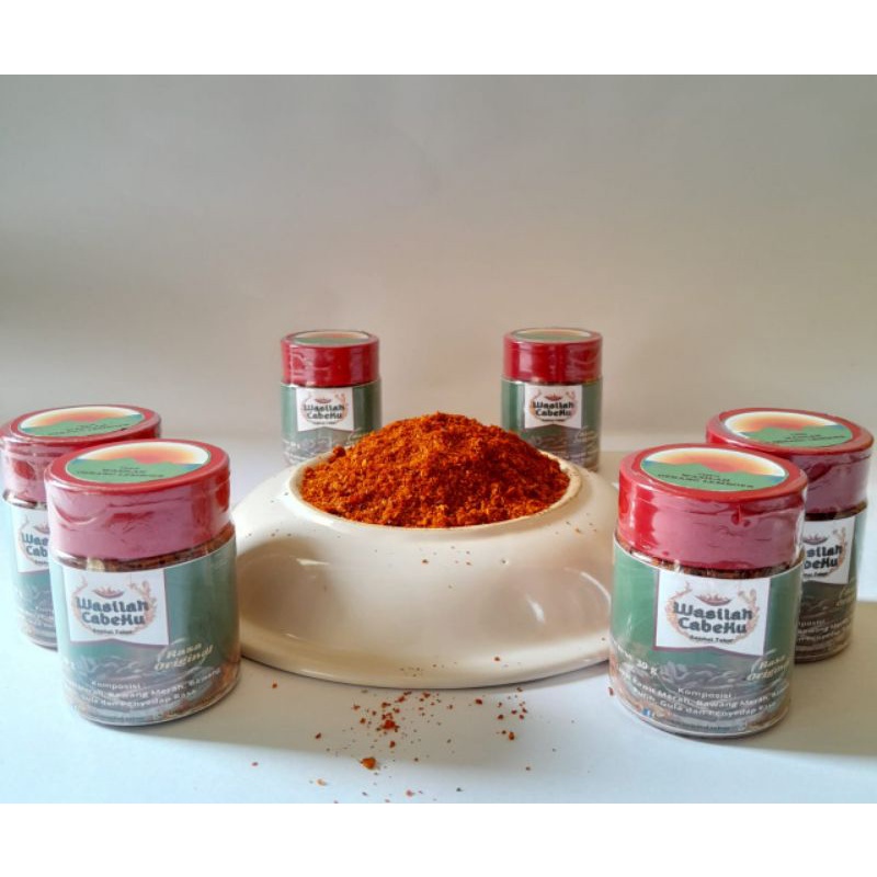 Jual cabe bubuk kering | cabe tabur | wasilah cabeku | Shopee Indonesia