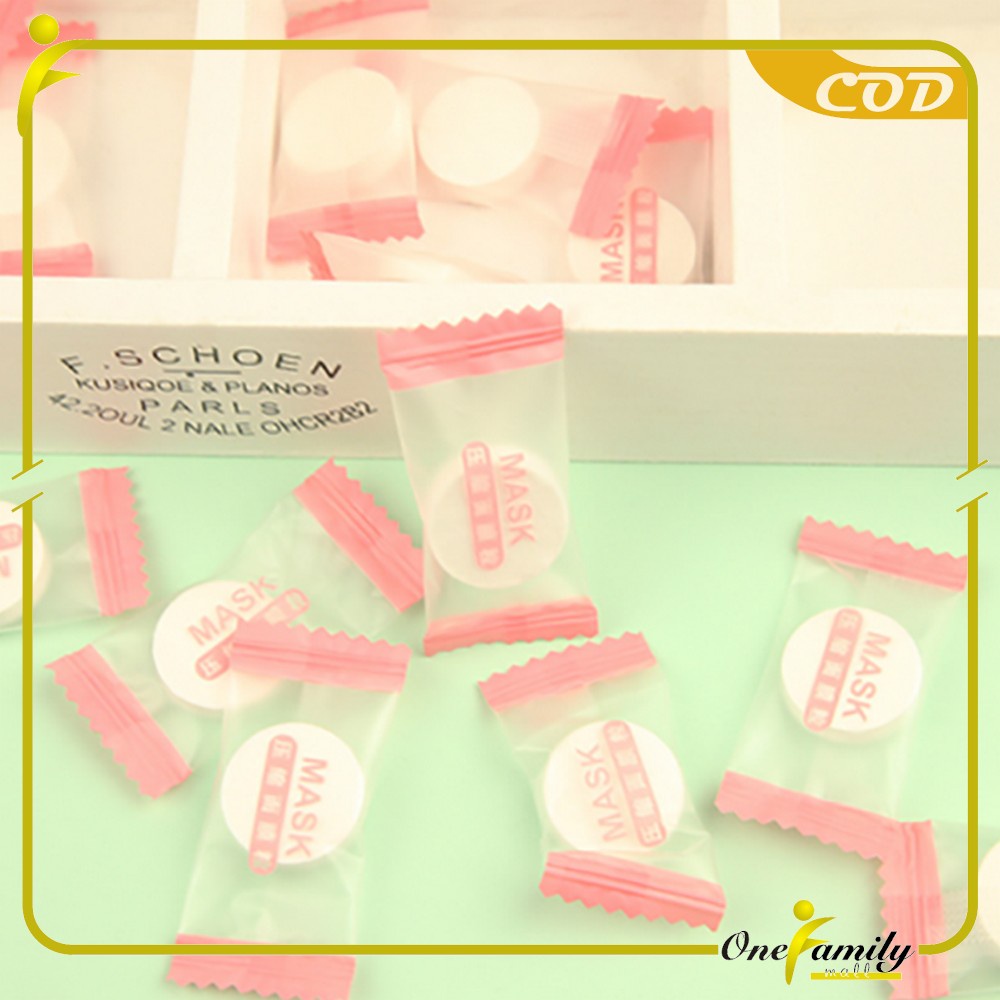 Jual ONE-K142 Tissue Bulat Mini Travel Sekali Pakai / Masker Wajah ...