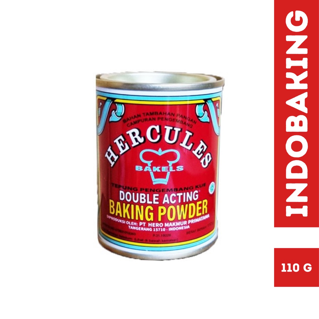Jual Baking Powder Hercules Double Acting 110 g Kaleng Shopee Indonesia