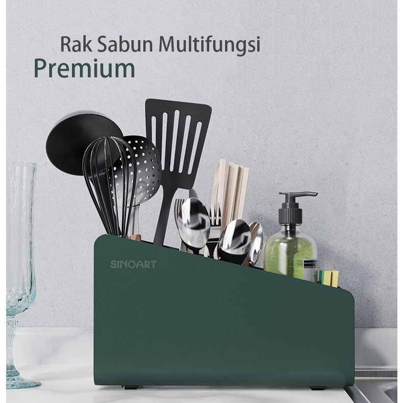 Jual 【ZEN】Rak Sabun Sponge Multifungsi Driying Rak Premium Alat Dapur ...