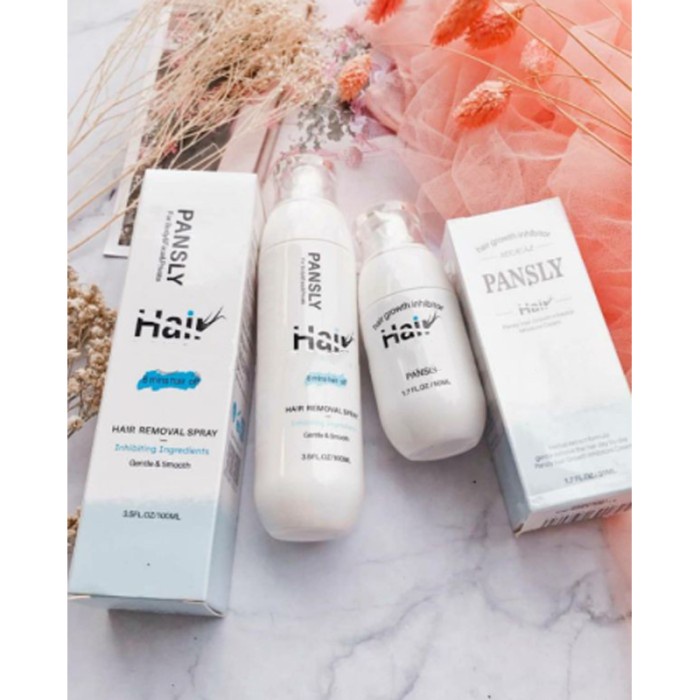 Jual 1 SET PANSLY HAIR REMOVAL & INHIBITOR SPRAY 100ML, PERONTOK ...