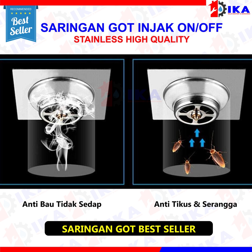Jual Floor Drain Saringan Got Injak Anti Serangga Bahan Stainles ...