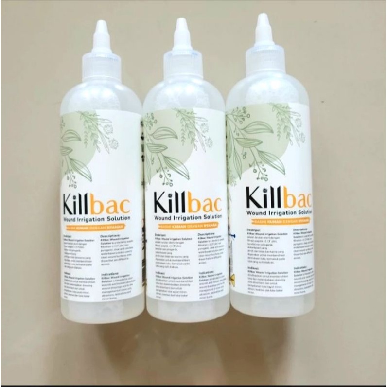 Jual KILLBAC 100% Produk Indonesia Cairan Pembersih Luka Wound ...