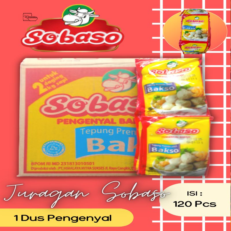 Jual Tepung Bakso Pengeyal 32 Gram Sobaso 1 Dus Shopee Indonesia