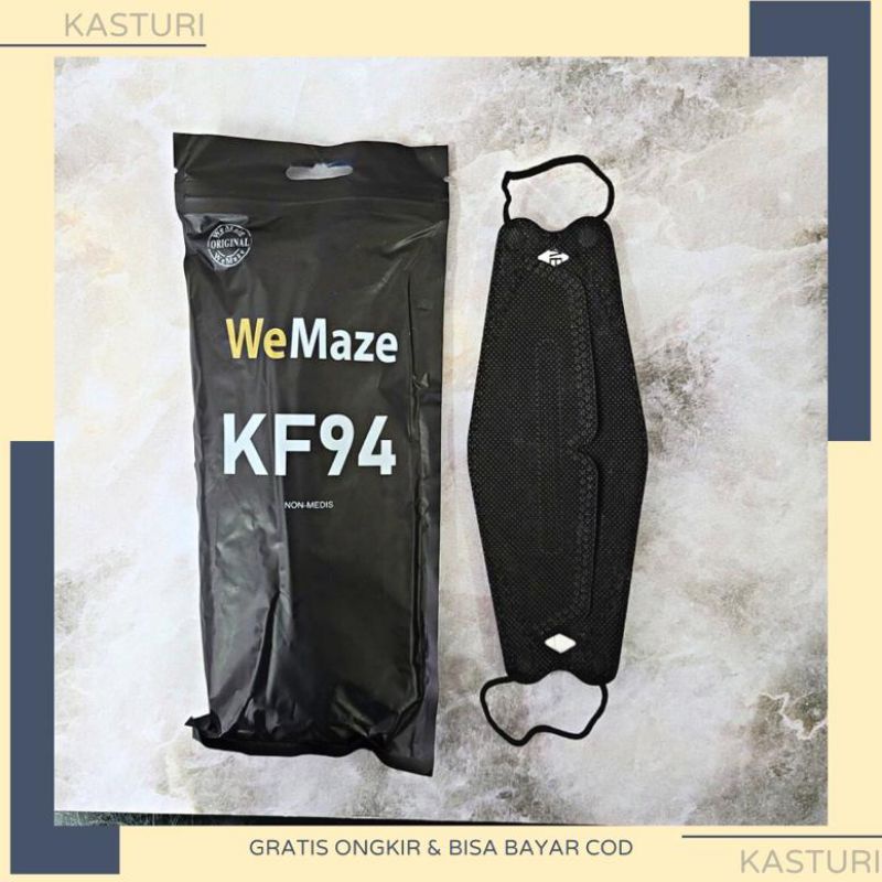 Jual Masker Mouson KF94 Putih Hitam Abu CAREION WEMAZE WE MASK KF 94 KOREA Per Pack Isi 10