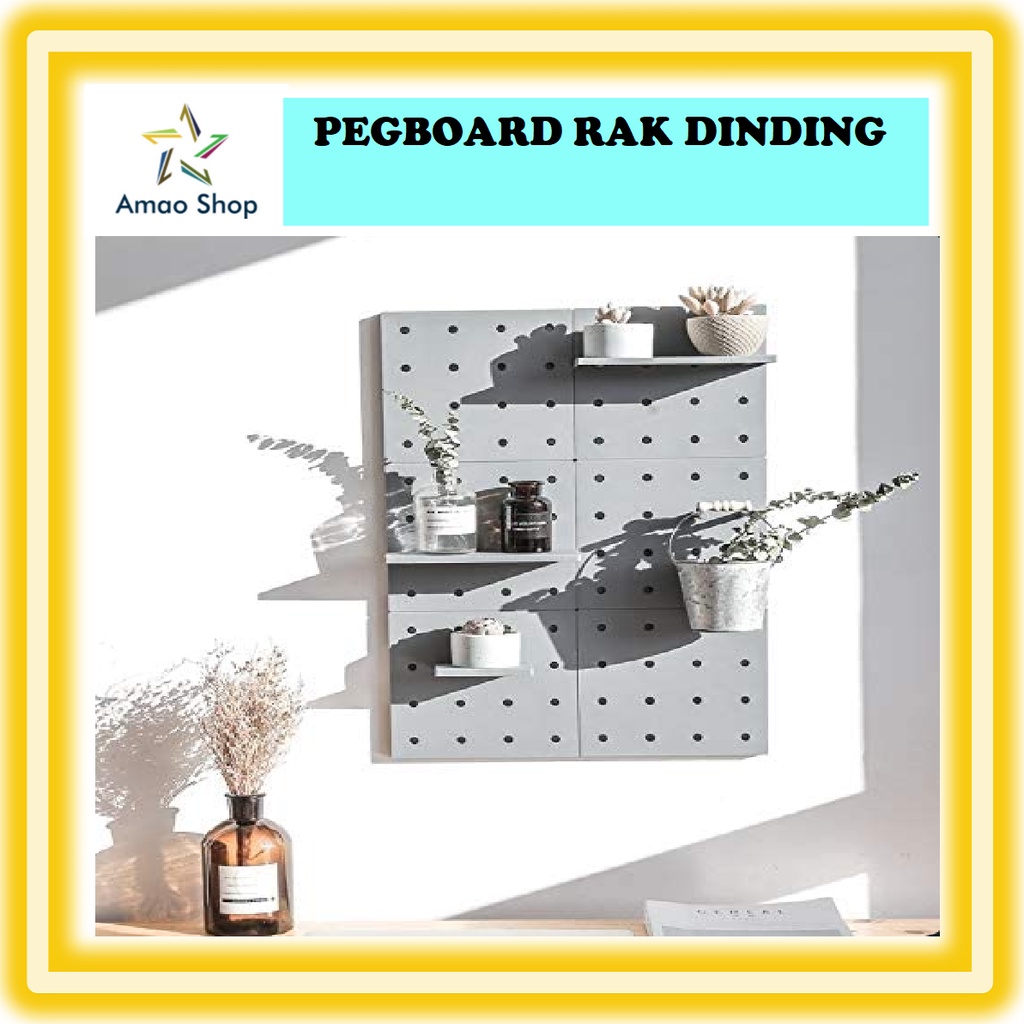 Jual Pegboard Peg Board Rak Dinding with self adhesive Shopee Indonesia