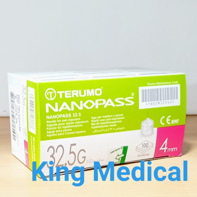 TERUMO NANOPAS Aiguille Stylo 32.5G 0.22x8mm Confort | 100 Pcs