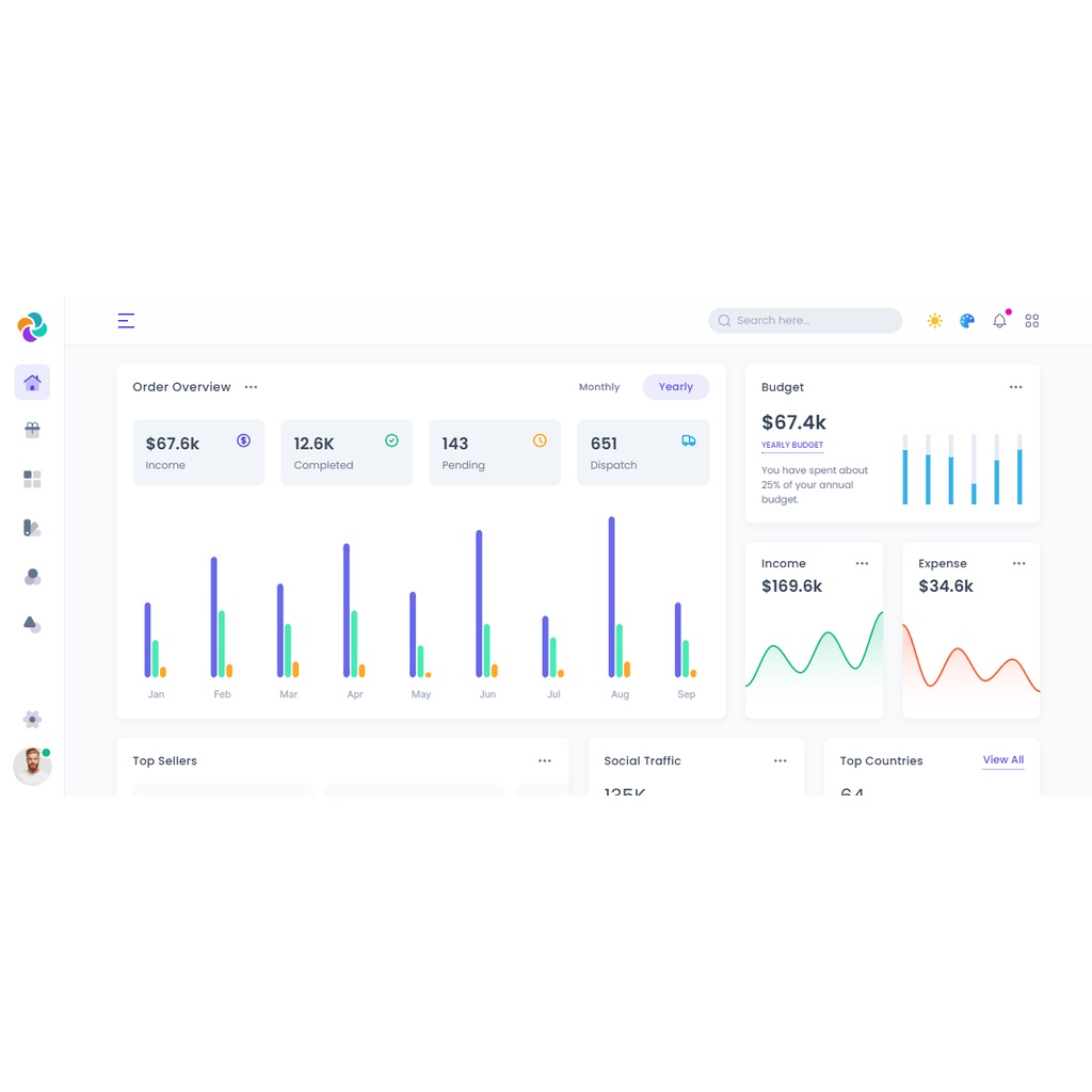 Jual Lineone - Multipurpose Tailwind CSS Admin Template based on HTML ...
