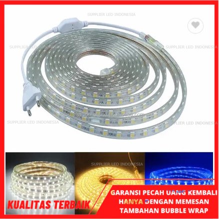 Jual Lampu Led Strip Selang Meteran Indoor Outdoor Smd Sudah Termasuk Soket Colokan High