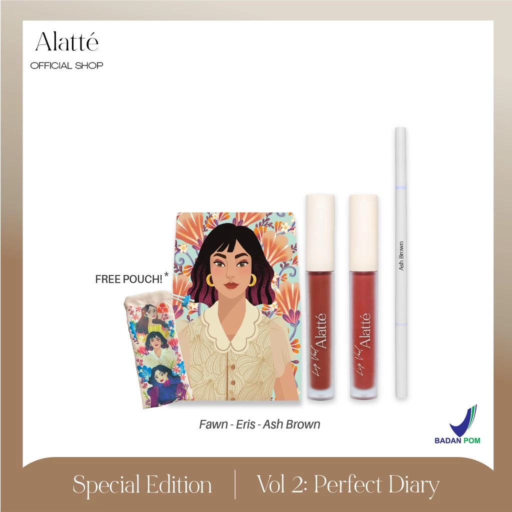 Alatte - Special Edition Volume 2 : Perfect Diary Lip Veil / Lip Cream / Velvet / Pensil Alis