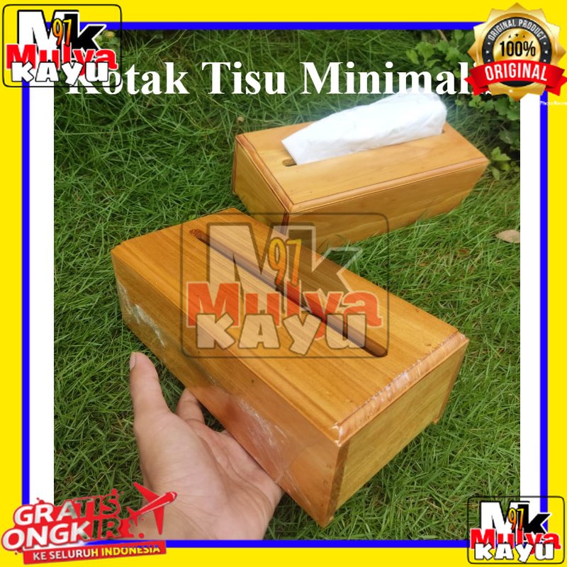 Jual Kotak tisu kayu plitur / kotak tissu mobil / tempat tisu minimalis ...