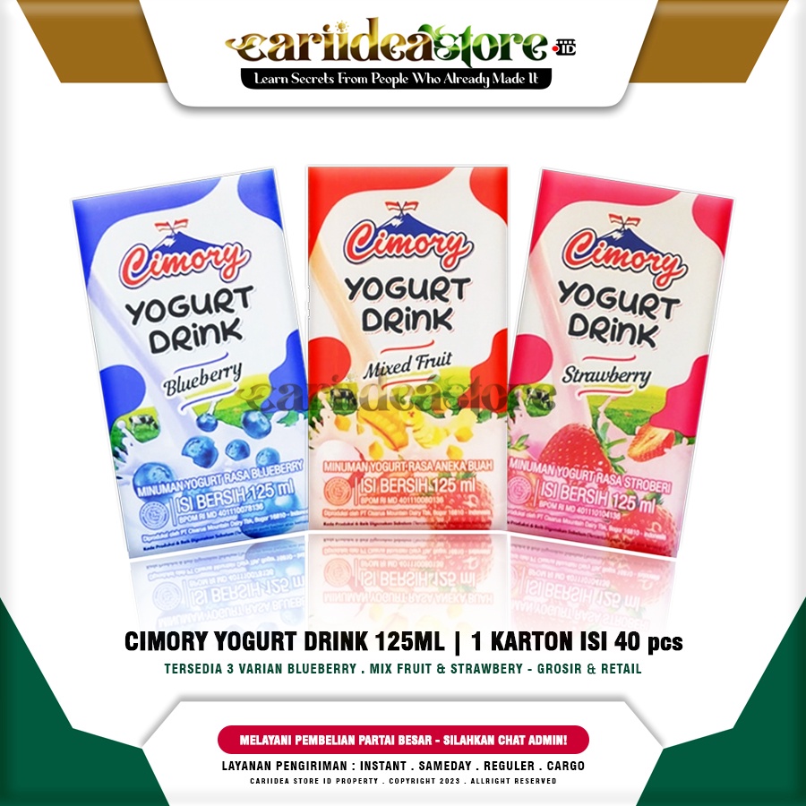 Jual Cimory Yogurt Drink 125ml Pilih Rasa Shopee Indonesia