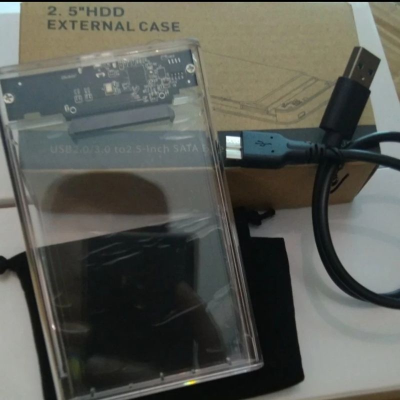 Jual CASE RACK HDD SSD HARDISK 2.5 v 3.0 2.0 TRANSPARAN EXTERNAL ...
