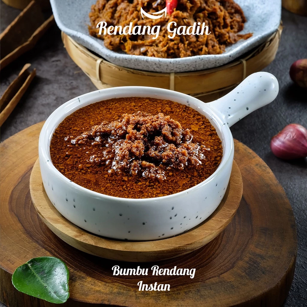 Hasil masakan rendang menggunakan bumbu instan Rendang Gadih