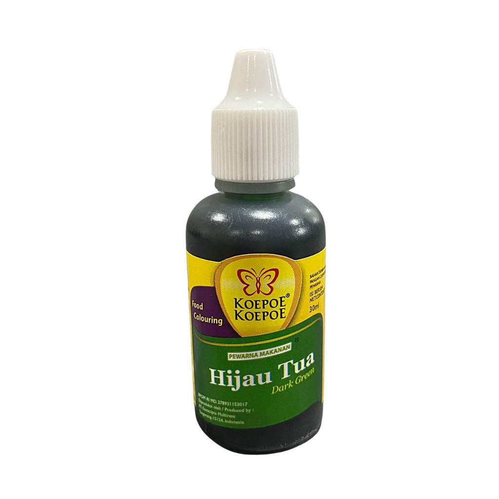 Jual Koepoe Pewarna Makanan Hijau Tua 30ml - Dark Green Food Coloring