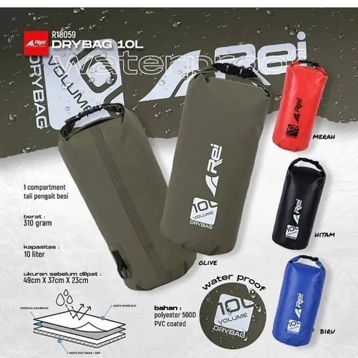 Jual Rei Dry Bag Arei Kantong Kering 2L 5L 10L 15L 20L 30L