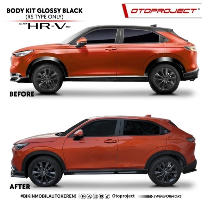 Jual Bodykit all new HRV RS 2022 HRV glossy black injection Shopee