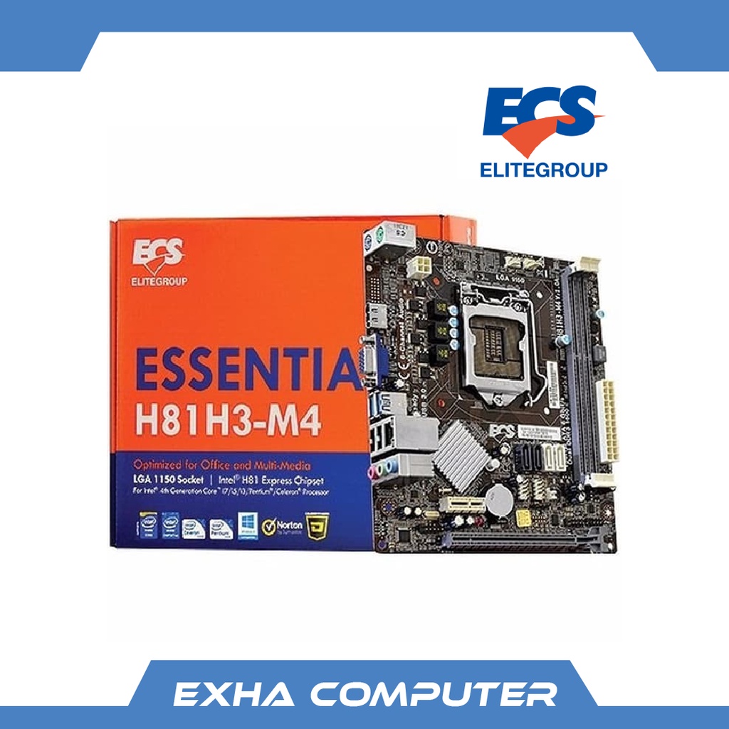 Jual Motherboard ECS H81H3 M4 LGA 1150 Mainboard H81 | Shopee Indonesia