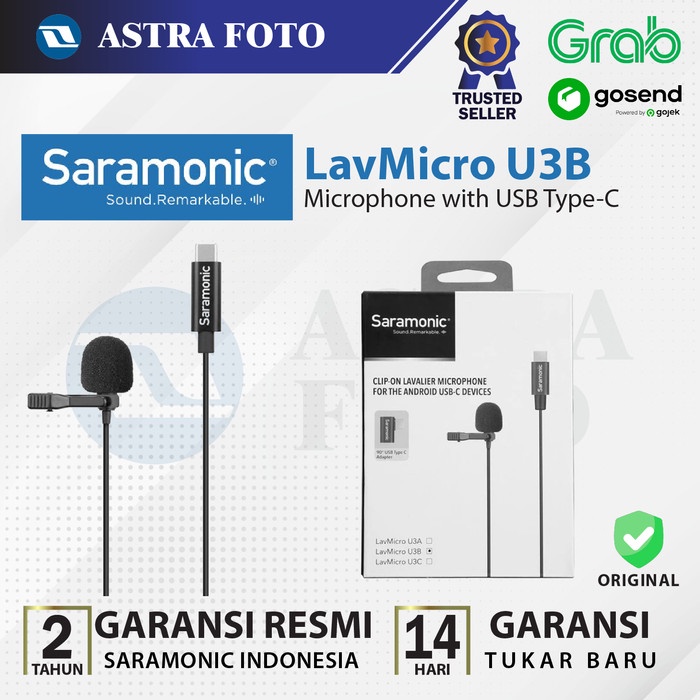 Jual Saramonic LavMicro U3B Lavalier Microphone With USB Type-C ...