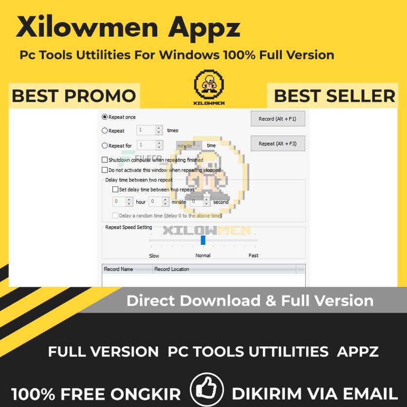 Jual [Full Version] Mouse and Keyboard Recorder Pro Lifetime Perekam