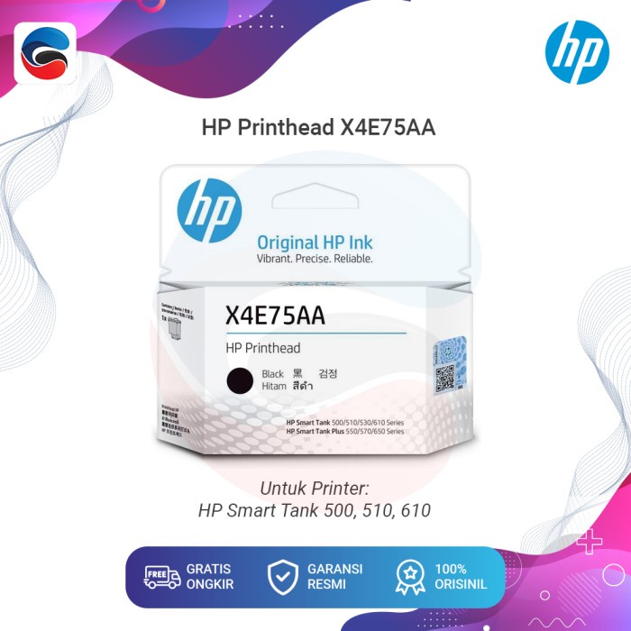 Jual HP Printhead Cartridge X4E75AA Black Original | Shopee Indonesia
