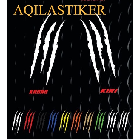 Jual Sticker Stiker Cakar kuku monster motor mobil cutting | Shopee ...