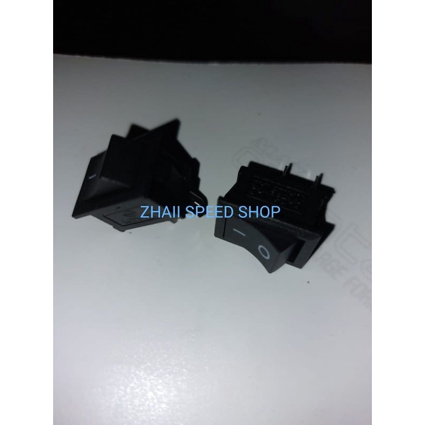 Jual Saklar Power switch Tombol ON OFF mini Rocker 2 pin Hitam ...