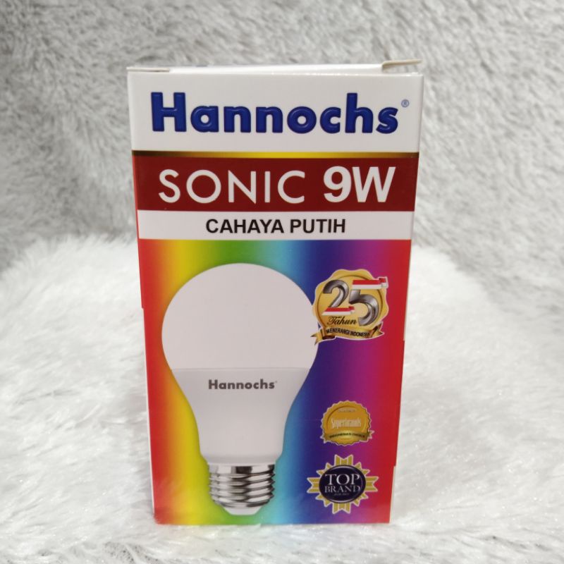 Jual Bohlam Bola Lampu Led 9 Watt Putih Hannochs Sonic | Shopee Indonesia