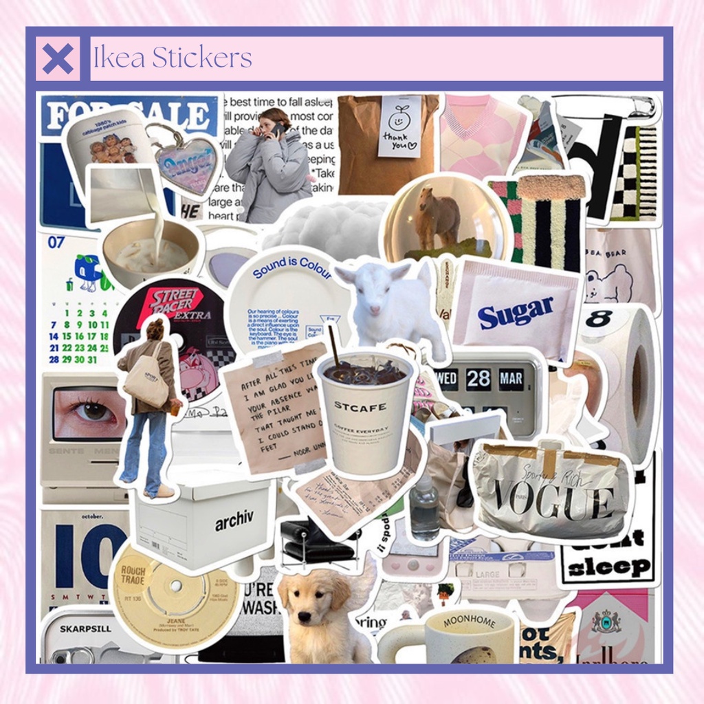 Jual Stiker Dinding Desain Nordic Klasik Warna Hitam & Putih Set Stiker