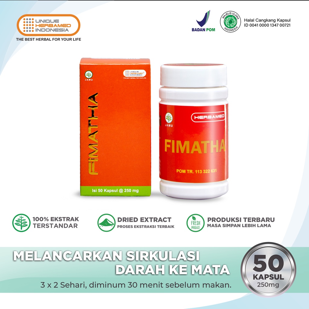 Jual Herbamed Fimatha Obat Herbal Membantu Sirkulasi Darah Pada Mata Isi Kapsul Shopee