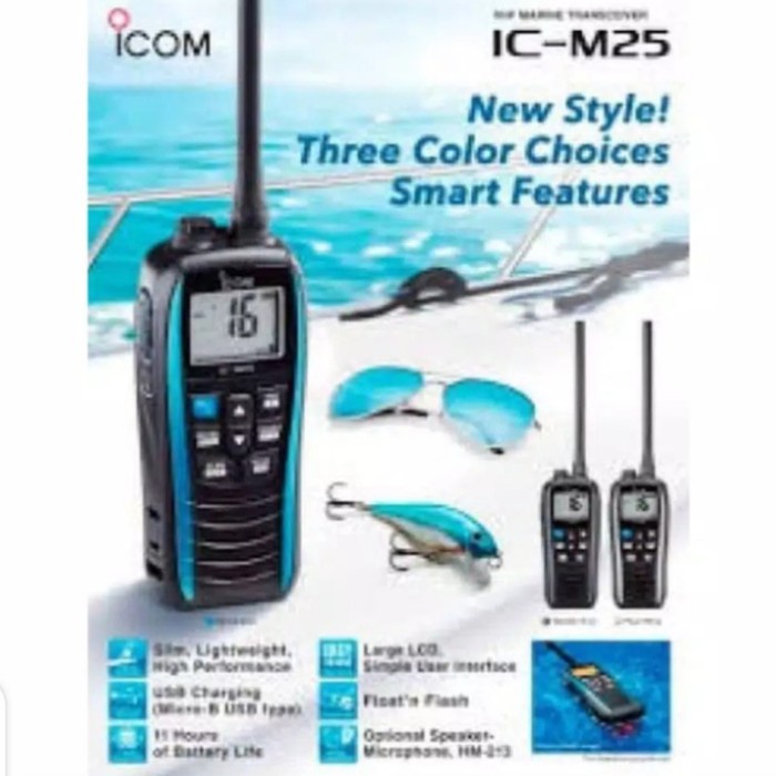 Jual ICOM IC M25 VHF MARINE TRANSCEIVER HANDYZ TALKY HT WA | Shopee ...