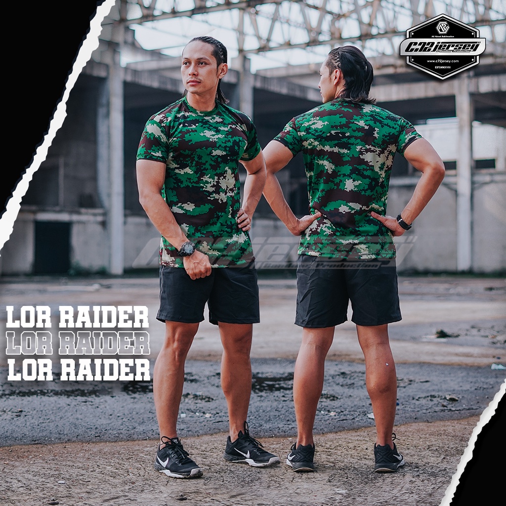 Jual Kaos Loreng Raider Dryfit TNI Bestseller sublimejerseybandung C72 ...