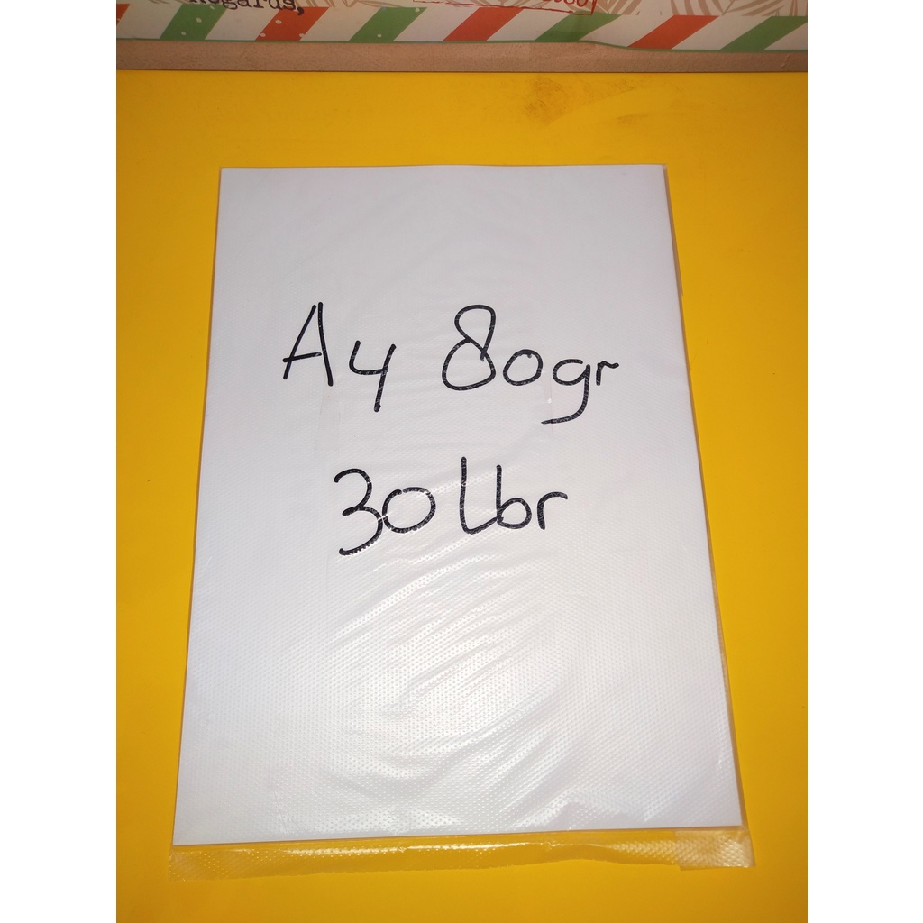 Jual Kertas HVS A480 Gram Eceran isi 30 Lembar / Kertas Print / Kertas Fotocopy Shopee Indonesia