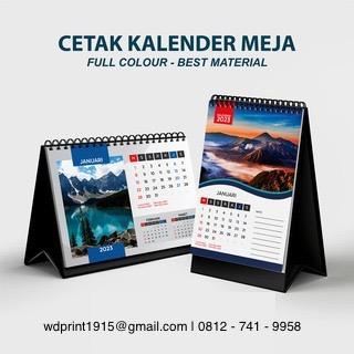 Jual Wdprint Cetak Kalender Meja Duduk Uk A Print Cetak Custom Desain Kalender Meja