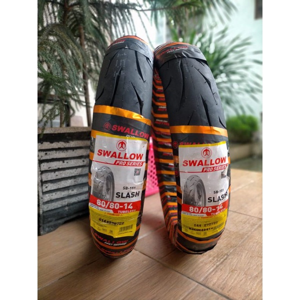 Jual Ban tubless 80/80 14 swallow slash SB151 | Shopee Indonesia
