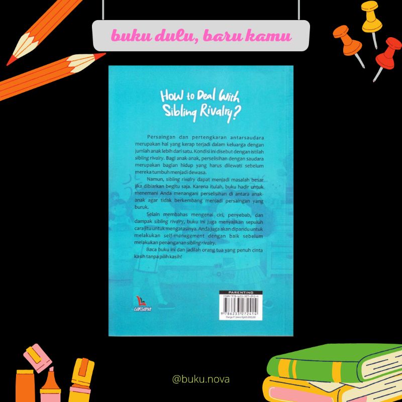 Jual Buku How To Deal With Sibling Rivalry? | Shopee Indonesia