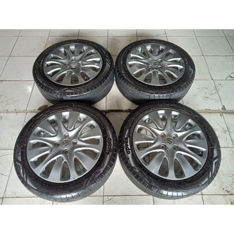 Jual velg Berkualitas second New baleno Ring 16 + ban Apollo 195 55 R16 ...
