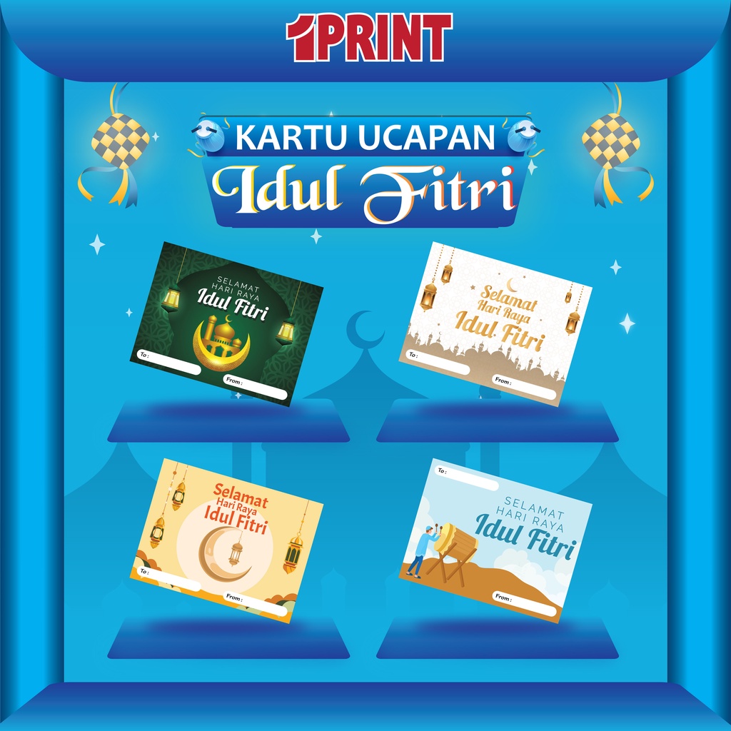 Jual Kartu Ucapan Lebaran Idul Fitri | Gift Card Idul Fitri | Greeting ...